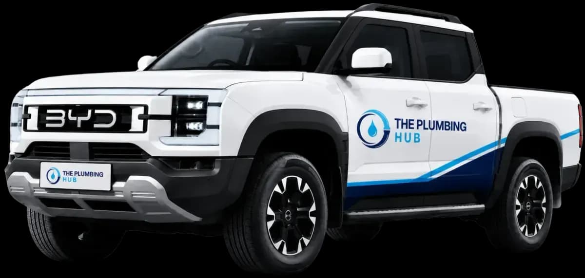 The Plumbing Hub branded service vehicle